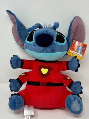 Disney Store Stitch Superhero Plush 14" with Original Tag